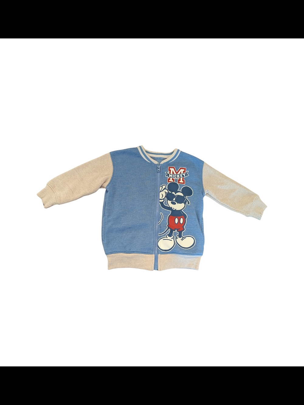 EUC Disney Jumping Beans Baby Boy 18 month Team Mickey Mouse Varsity Jacket